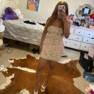 Short floral mini dress